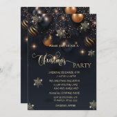 goudsneeuwvlokken, zogenaamde kerst kaart (Voorkant / Achterkant)