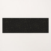 Goudsparken en glitter en zwart yogamat (Achterkant (horizontaal))