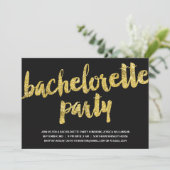 Goudsparken | Glitter Kijk Bachelorette Party Kaart (Staand voorkant)