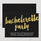 Goudsparken | Glitter Kijk Bachelorette Party Kaart (Voorkant / Achterkant)