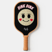 Goudsparken harten dink Monogram Pickleball Paddle (Achterkant)