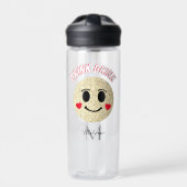 Goudsparken harten drink Monogram Waterfles (Voorkant)