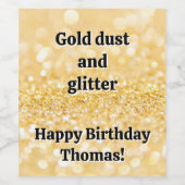 Goudsparken Wijn Etiket (Enkel label)