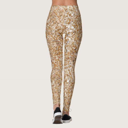 Goudsparkle-Leggings Leggings (Achterkant)