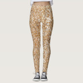 Goudsparkle-Leggings Leggings (Voorkant)