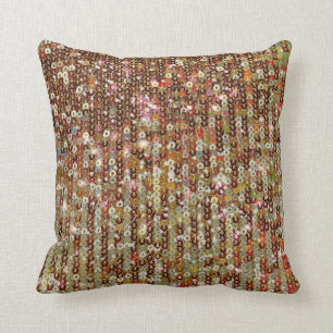 Goudsparkle-sequenpatroon Kussen