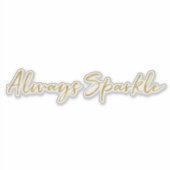 Goudsparkle Sticker (Voorkant)