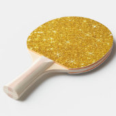 Goudsparkle Tafeltennisbatje (Voorkant Gekanteld)