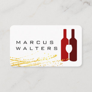 goudspat   Wijnflessen en glazen Logo Visitekaartje
