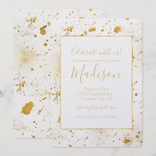 Goudspatten Kaart (Voorkant / Achterkant)