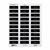 Goudspatten Moderne Chic Paars Blauw Kosmisch Etiket (Full Sheet)