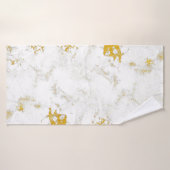 Goudspatten Textuur. Ontwerpelement ppplijn Badhanddoek (Badhanddoek)
