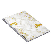 Goudspatten Textuur. Ontwerpelement ppplijn Notitieboek (Rechterzijde)