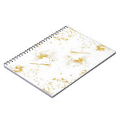 Goudspatten Textuur. Ontwerpelement ppplijn Notitieboek (Linkerzijde)