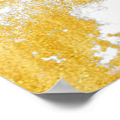 Goudspatten Textuur. Ontwerpelement ppplijn Poster (Hoek)