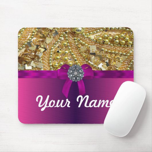 Goudspelen & magenta muismat (Met muis)