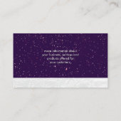 Goudspetters | Wit leder Visitekaartje (Achterkant)