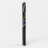 Goudspinzwarte marmer Hoesje-Mate Barely Daar Case-Mate iPhone Case (Achterkant/rechts)