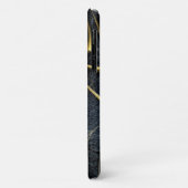 Goudspinzwarte marmer Hoesje-Mate Barely Daar Case-Mate iPhone Case (Achterkant/links)