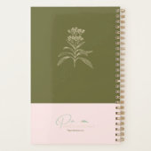 Goudspiraalbindmiddel met stickers planner (Achterkant)