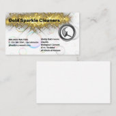 Goudsprankeling | Zeepbellen | schuiver Visitekaartje (Voorkant / Achterkant)