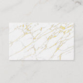 Goudspray- en Auto Wash-logo | Marmer Visitekaartje (Achterkant)