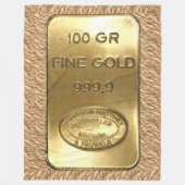 GOUDSTAAF FLEECE DEKEN (Voorkant)