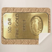 GOUDSTAAF SHERPA DEKEN (Voorkant (horizontaal))