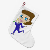 goudstaart grote kerstsok (Voorkant (Hangend))