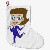 goudstaart grote kerstsok (Voorkant)