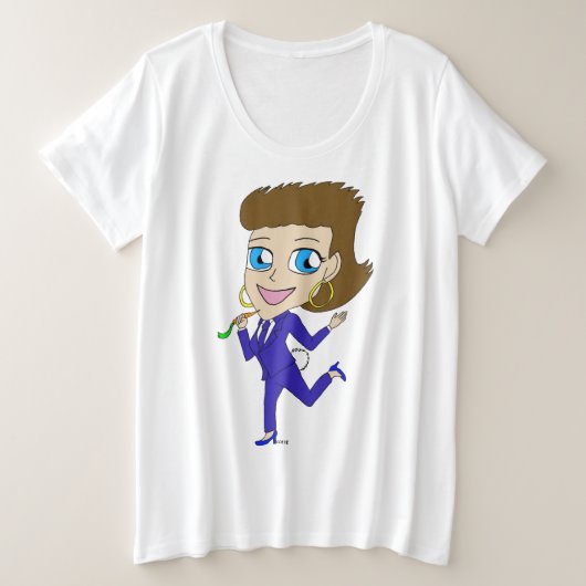 goudstaart grote maat t-shirt (Design voorkant)