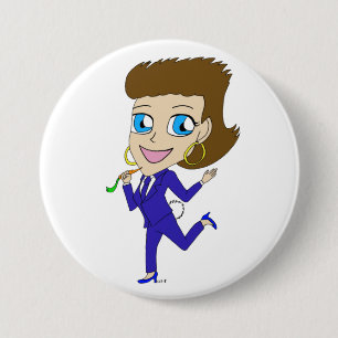 goudstaart ronde button 7,6 cm