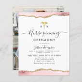 goudstaartepel Nurse pinning ceremonie Uitnodiging (Voorkant / Achterkant)