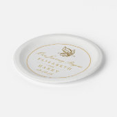 goudstaartwacht papieren bordje (Gekanteld)