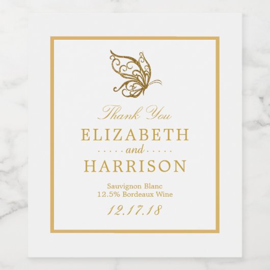 goudstaartwacht wijn etiket (Enkel label)