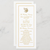  goudstaartwuwprogramma voor rondvliegende vlinder programmakaart (Voorkant / Achterkant)