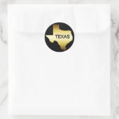 GOUDSTAAT TEXAS RONDE STICKER (Tas)