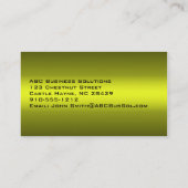 GoudstandaardVisitekaartjes Visitekaartje (Achterkant)