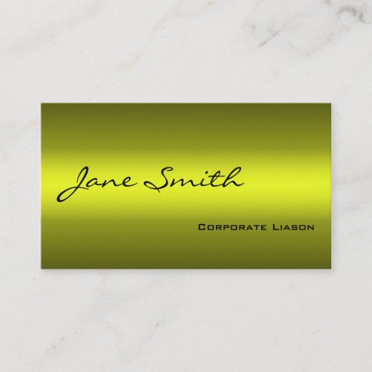 GoudstandaardVisitekaartjes Visitekaartje (Voorkant)