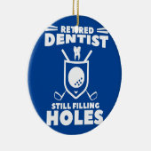 Goudste Dentist nog steeds vult Holle Golf Golfer Keramisch Ornament (Rechts)