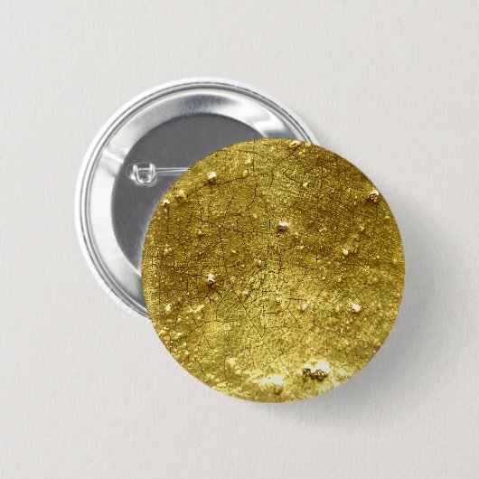 goudsteen ronde button 5,7 cm (Voorkant /achterkant)