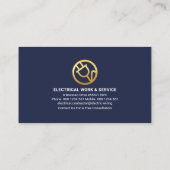 Goudstekker voor lampen visitekaartje (Achterkant)