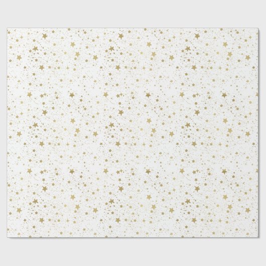 Goudsterren Cadeaupapier (Vlak)
