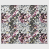 Goudsterren grof abstract stijlvol, modern stedeli cadeaupapier (Vlak)