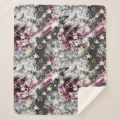 Goudsterren grof abstract stijlvol, modern stedeli sherpa deken (Voorkant)