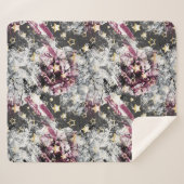 Goudsterren grof abstract stijlvol, modern stedeli sherpa deken (Voorkant (horizontaal))