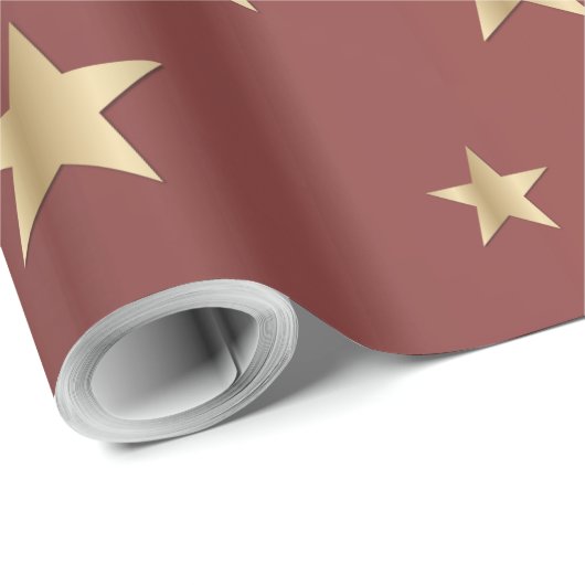 Goudsterren Inpakpapier (Rol Hoek)