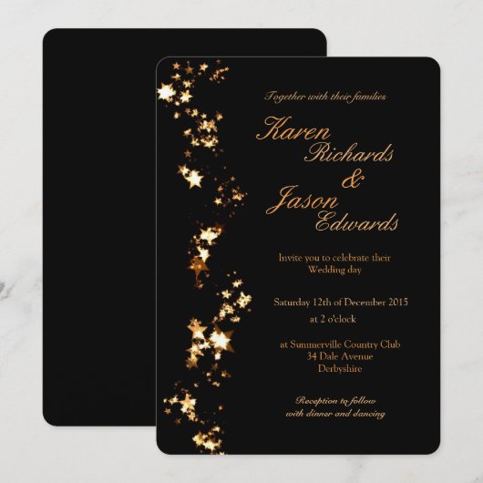 Goudsterren Kaart (Voorkant / Achterkant)