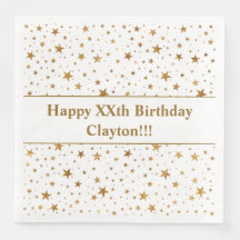 Goudsterren met bericht van geboorte