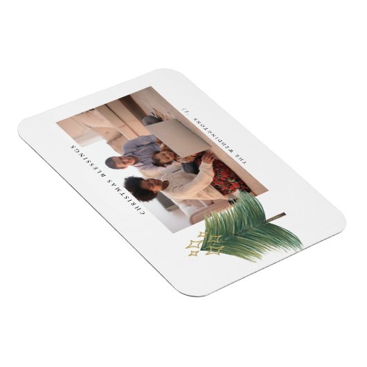 Goudsterren Moderne kerstboomfeestdag Magneet (Rechterzijde)